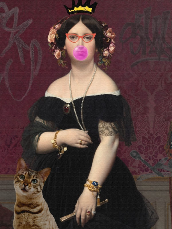 MULHER E GATO