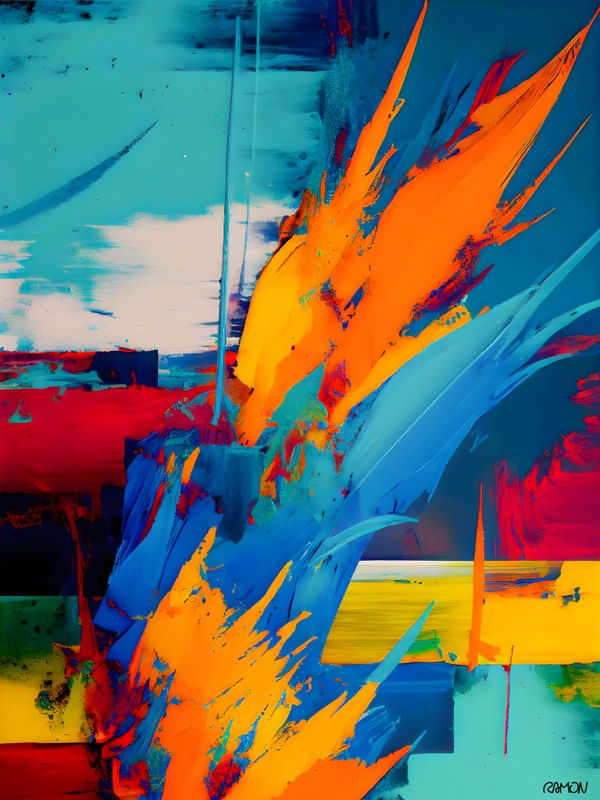 ARTE ABSTRATA - EXPLOSÃO
