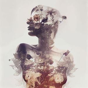 MULHER COM FLORES 06