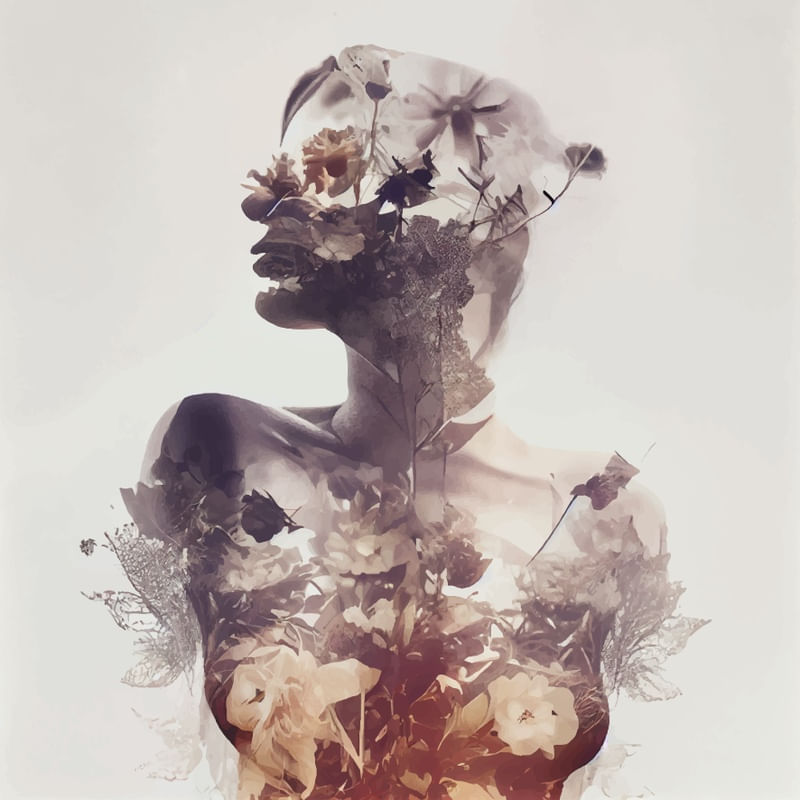 MULHER COM FLORES 06