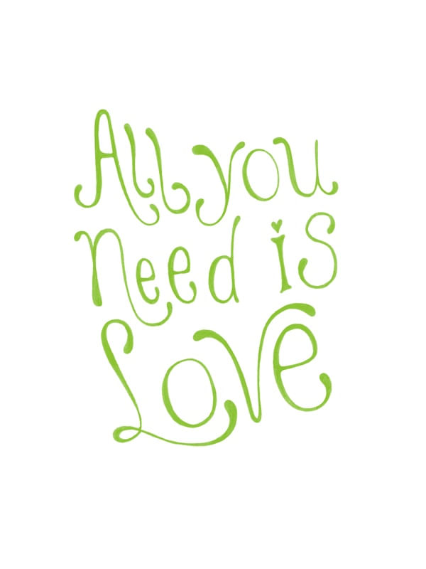 ALL YOU NEED IS LOVE 4JF