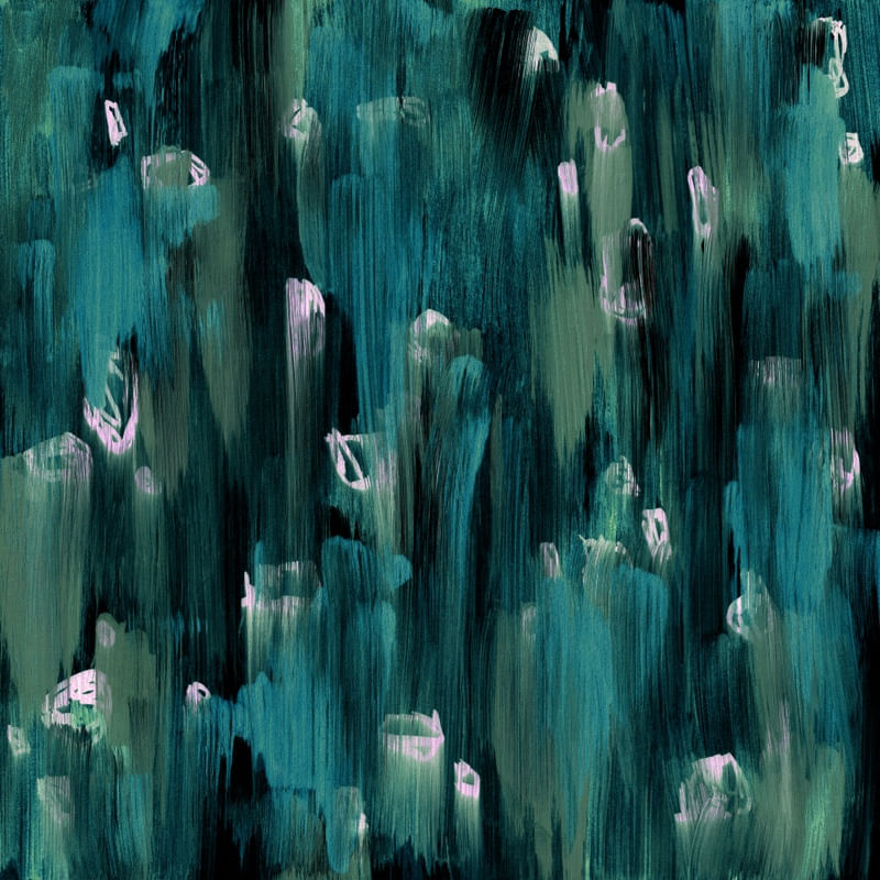 BLOB AND BLUR 5 QUADRADO - ABSTRATO ELEGANTE ORGANICO PINCELADAS PINTURA