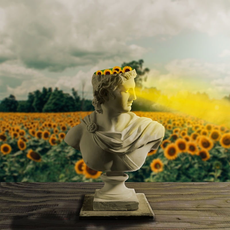 ESTÁTUA DE GIRASSOL