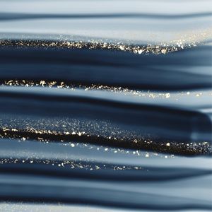 ABSTRATO ONDA AZUL E DOURADO