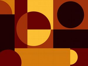 GEOMÉTRICO TEXTURA ABSTRATO ARTE SÉRIE TONS LARANJA VERMELHO AMARELO OP 07
