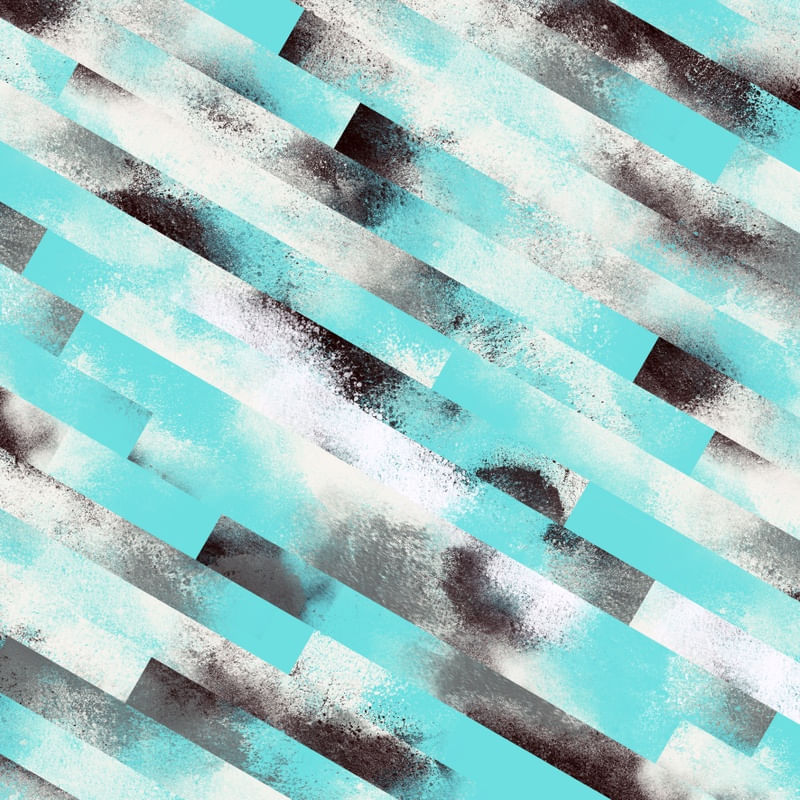 ABSTRATO CORES EM CONSTRUÇÃO SÉRIE TONS AZUL TIFFANY CINZA OP 09