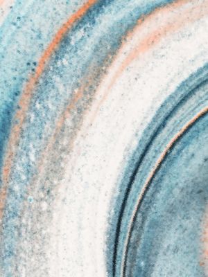TEXTURA EM MOVIMENTO ABSTRATO TONS DE AZUL BRANCO CORAL OP 03