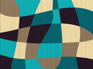 RETALHOS ABSTRATOS TEXTURAS SÉRIE CORES TONS TURQUESA MARROM OP 05