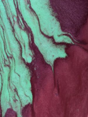 TEXTURA EM MOVIMENTO ABSTRATO TONS DE TURQUESA E VINHO OP 01