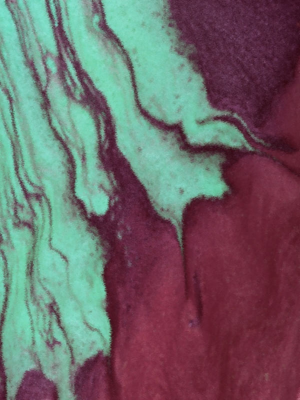 TEXTURA EM MOVIMENTO ABSTRATO TONS DE TURQUESA E VINHO OP 01