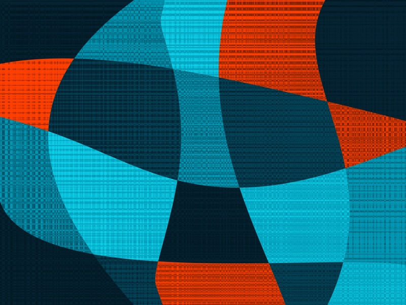 RETALHOS ABSTRATOS TEXTURAS SÉRIE CORES TONS AZUL LARANJA OP 06