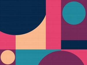 GEOMÉTRICO TEXTURA ABSTRATO ARTE SÉRIE TONS ROSA AZUL ROXO OP 02