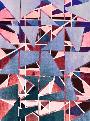 ART DECO DREAMING - TONS DE JÓIA GEOMÉTRICO MODERNO ABSTRATO LINHAS SKETCH PINTURA