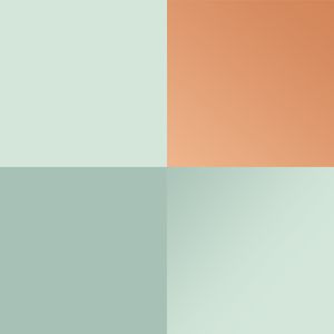 QUADRADOS DETALHES DEGRADÊ CORES TONS DE CINZA PRATEADO VERDE CORAL OP 02