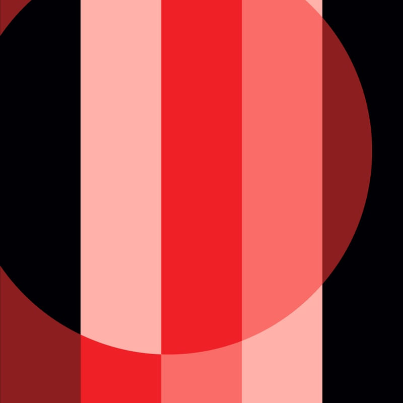 CÍRCULO GRADIENT SÉRIE TONS DE VERMELHO E PRETO OP 14
