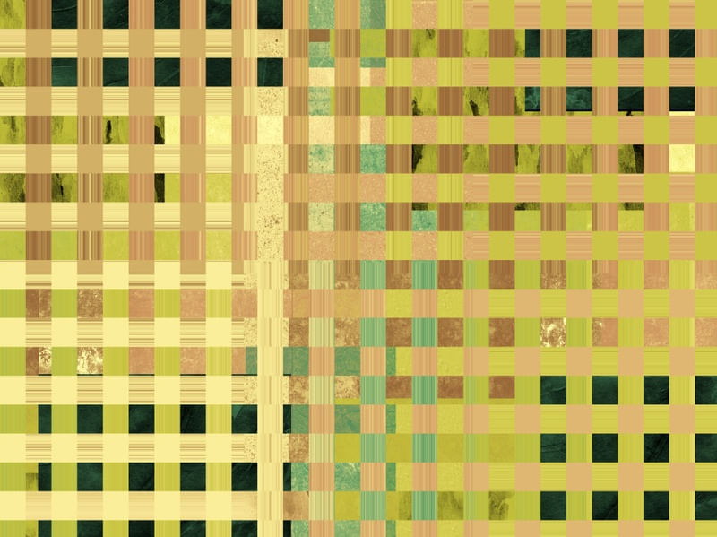 ESCALAS ABSTRATAS SÉRIE CORES TONS DE AMARELO E VERDE OP 13