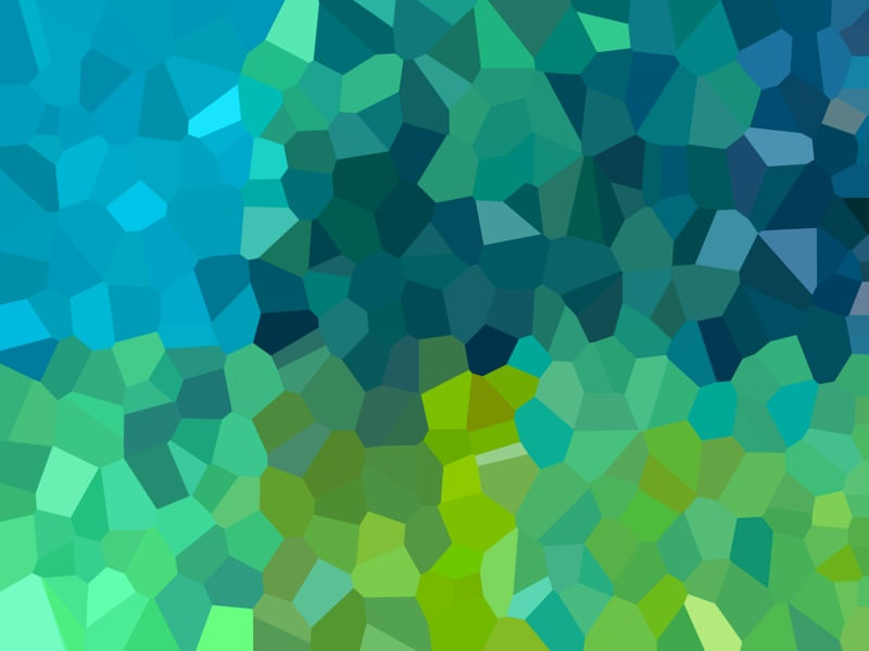MOSAICO MODERNO ABSTRATO SÉRIE CORES TONS DE TURQUESA VERDE AZUL OP 12