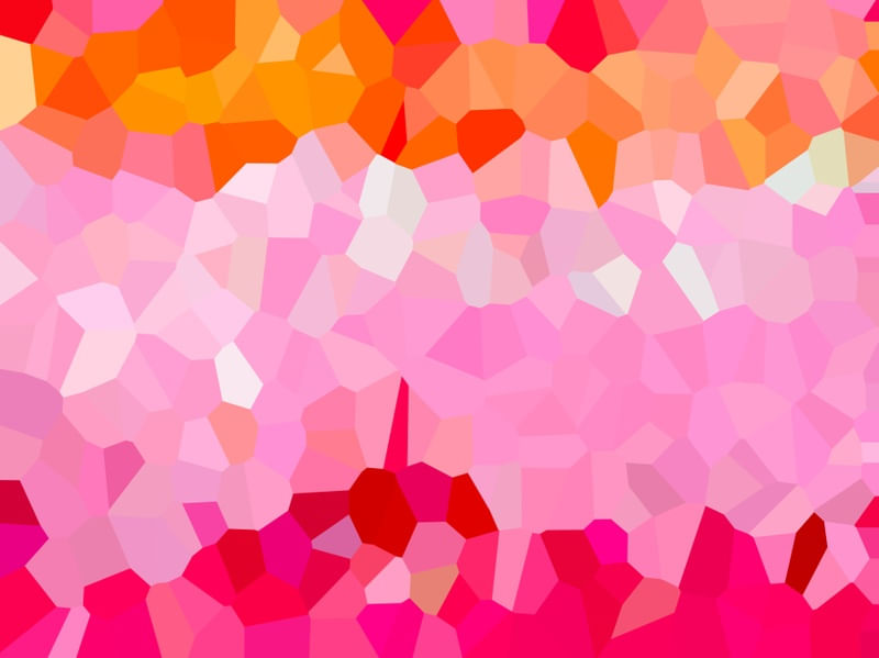 MOSAICO MODERNO ABSTRATO SÉRIE CORES TONS DE LARANJA E ROSA OP 13