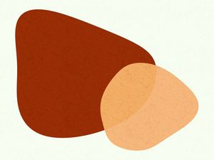 SIMPLE SHAPES ARTE SÉRIE CORES TONS DE MARROM OP 02