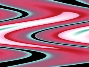 ONDULAÇÕES CORES ARTE SÉRIE TONS ROSA TURQUESA PRETO OP 05