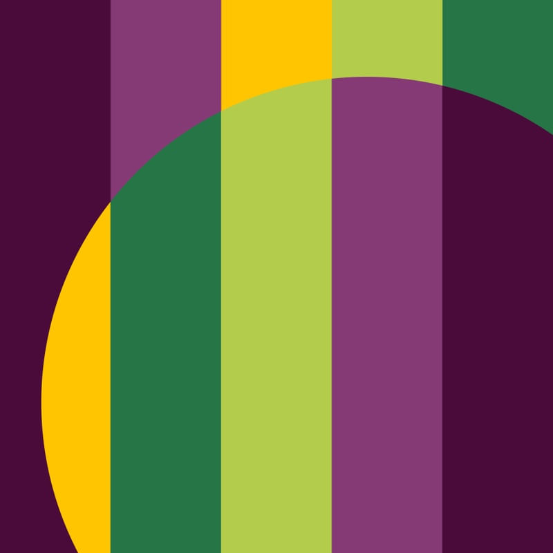 CÍRCULO GRADIENT SÉRIE TONS DE VERDE AMARELO E ROXO OP 17