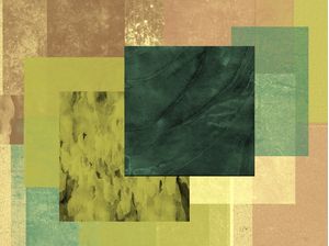 CORES E FORMAS ARTE TONS DE VERDE E CORAL OP 22