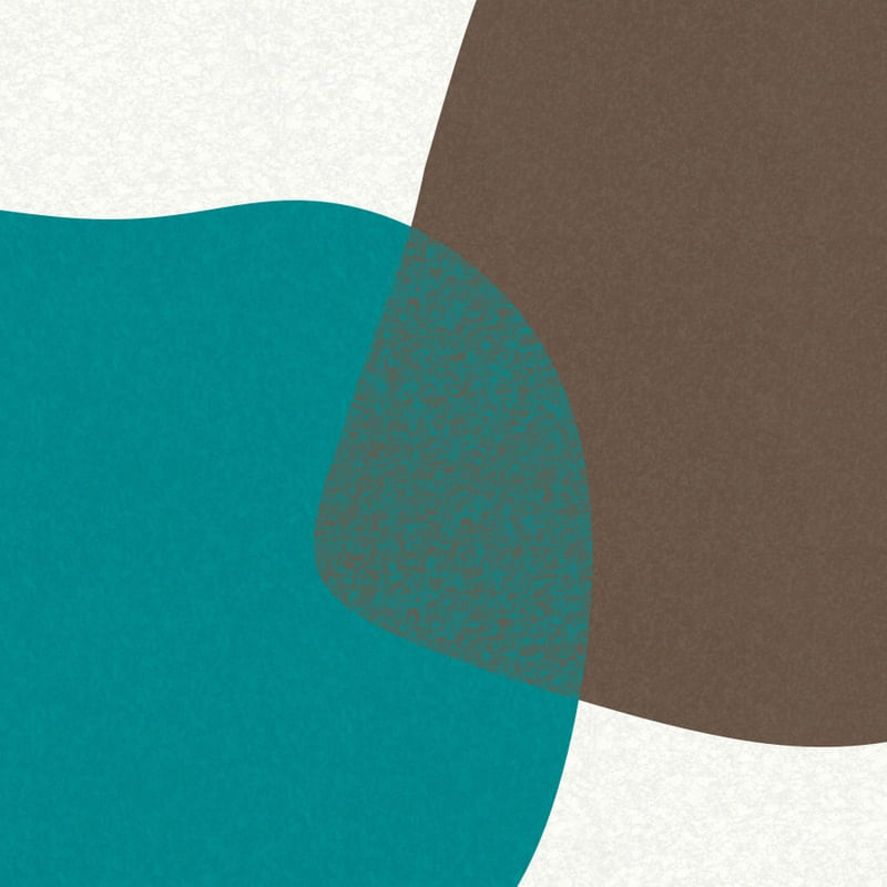 ARTE CONTORNOS MINIMALISTAS SÉRIE CORES TONS VERDE TURQUESA E MARROM OP 14