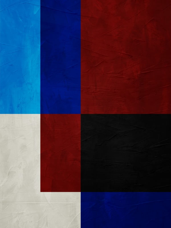 ARTE CONTEMPORANEA COLORIDA AZUL VERMELHO PRETO - ABSTRATO COLORFUL - 39A