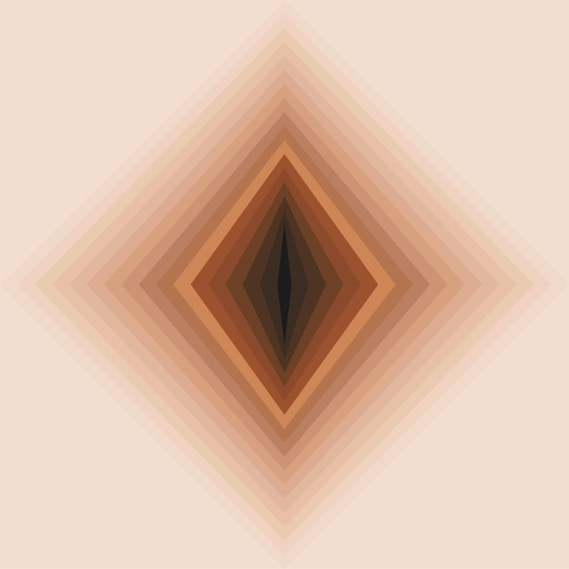 ARTE CONTEMPORANEA COLORIDA BEGE LARANJA MARROM QUADRADO - ABSTRATO COLORFUL - 15C-Q