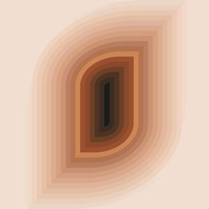 ARTE CONTEMPORANEA COLORIDA BEGE LARANJA MARROM QUADRADO - ABSTRATO COLORFUL - 15D-Q