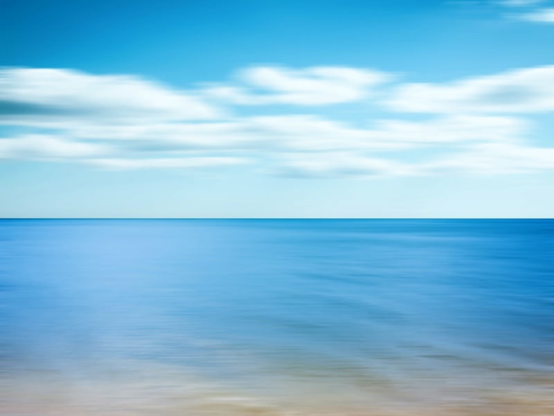NATUREZA EM MOVIMENTO SÉRIE MAR AZUL CÉU DE NUVENS BRANCAS OP 15