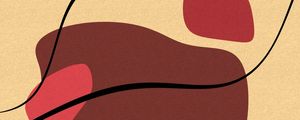 DETALHES E CONTORNOS MINIMALISTAS SÉRIE COR TONS MARROM VERMELHO OP 03
