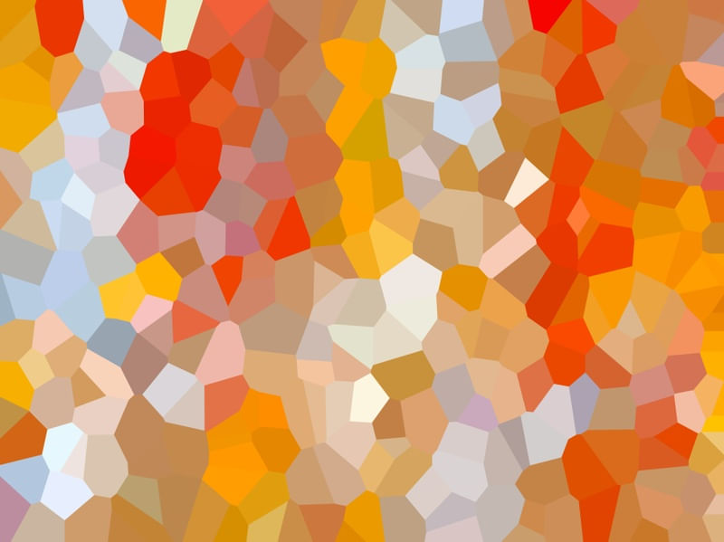 MOSAICO MODERNO ABSTRATO SÉRIE CORES TONS CINZA PRATA LARANJA OP 23