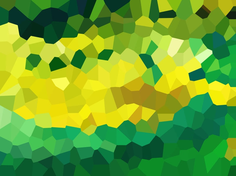 MOSAICO MODERNO ABSTRATO SÉRIE CORES TONS VERDE E AMARELO OP 24