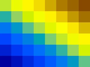 QUADRICULADO DEGRADÊ ABSTRATO ARTE CORES TONS VERDE AZUL OP 08