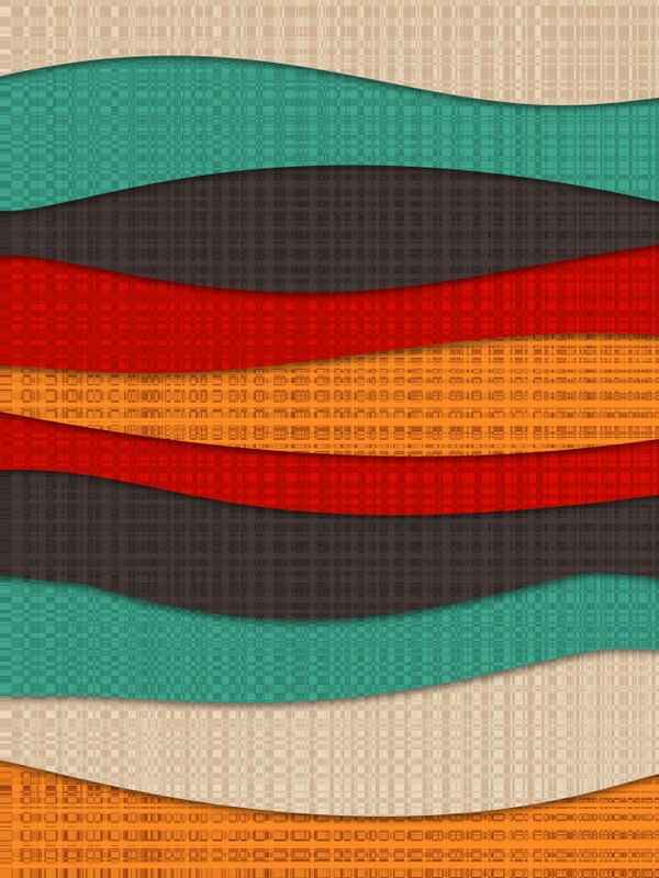 ABSTRATO CAMADAS E CORES SÉRIE TONS DE VERDE TURQUESA LARANJA OP 24