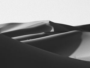 DESERTO - TEXTURIZADO PINTURA ÓLEO - PRETO E BRANCO 01