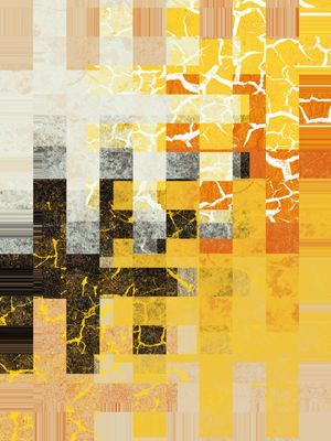 ESCALAS ABSTRATAS SÉRIE CORES TONS DE AMARELO LARANJA PRETO OP 26