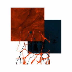 QUADRADOS MINIMALISTAS E TEXTURAS SÉRIE CORES TONS DE LARANJA AZUL OP 14