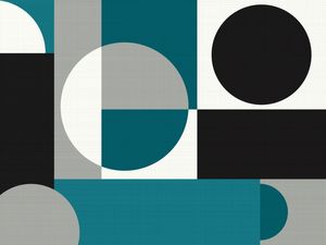 GEOMÉTRICO TEXTURA ABSTRATO ARTE SÉRIE TONS AZUL CINZA PRETO OP 15