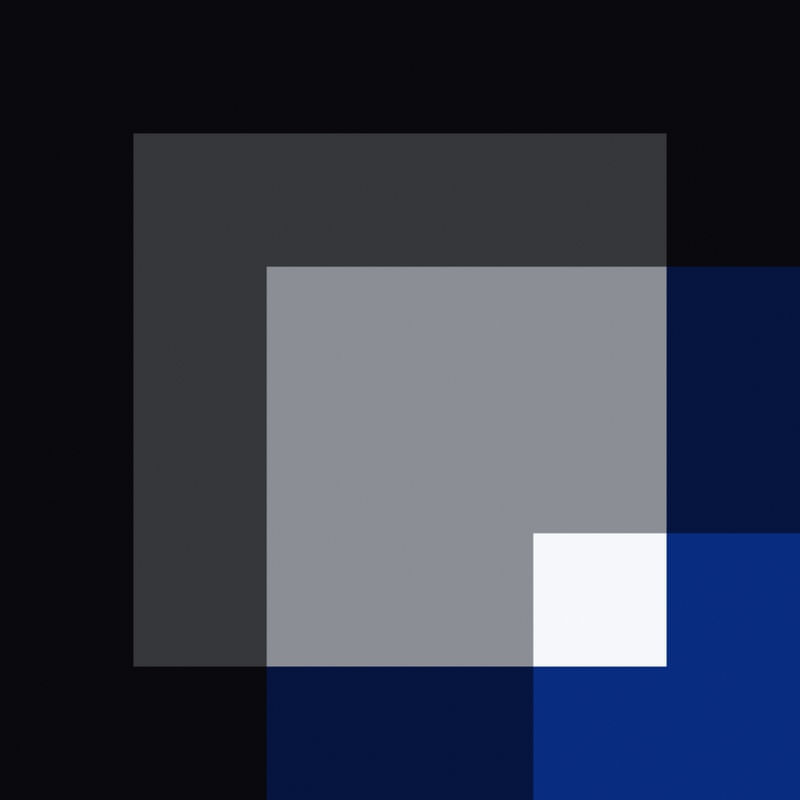 CORES ABSTRATAS SÉRIE SQUARE TONS DE AZUL E CINZA OP 21