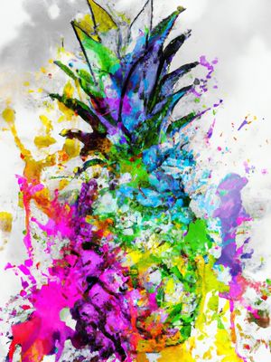 ABACAXI AQUARELADO ABTRATO