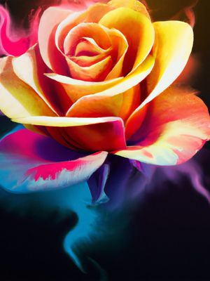 ROSA AQUARELADA I