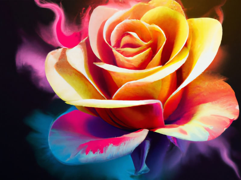 ROSA AQUARELADA IV