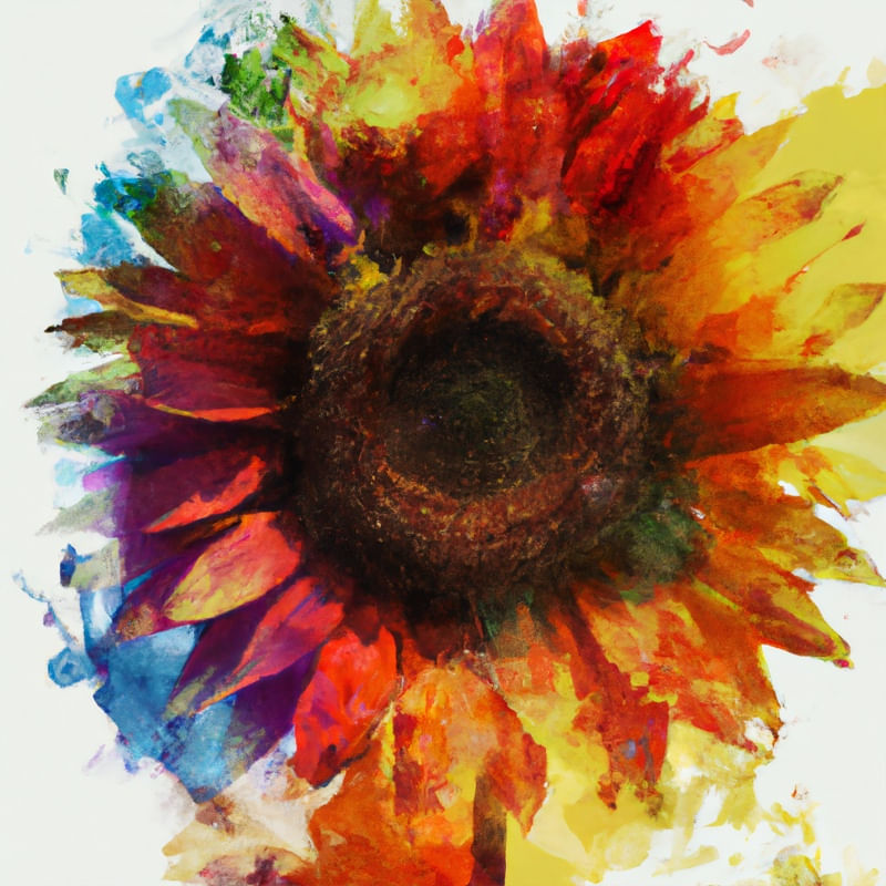 GIRASSOL AQUARELADO I