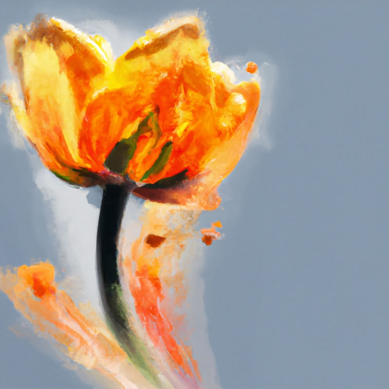 TULIPA AQUARELADA