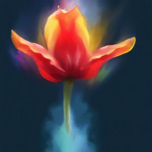 TULIPA AQUARELADA II