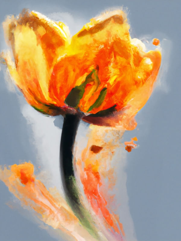 TULIPA AQUARELADA IV