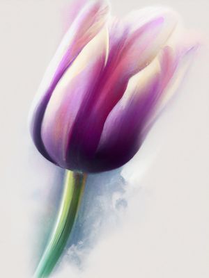 TULIPA AQUARELADA V