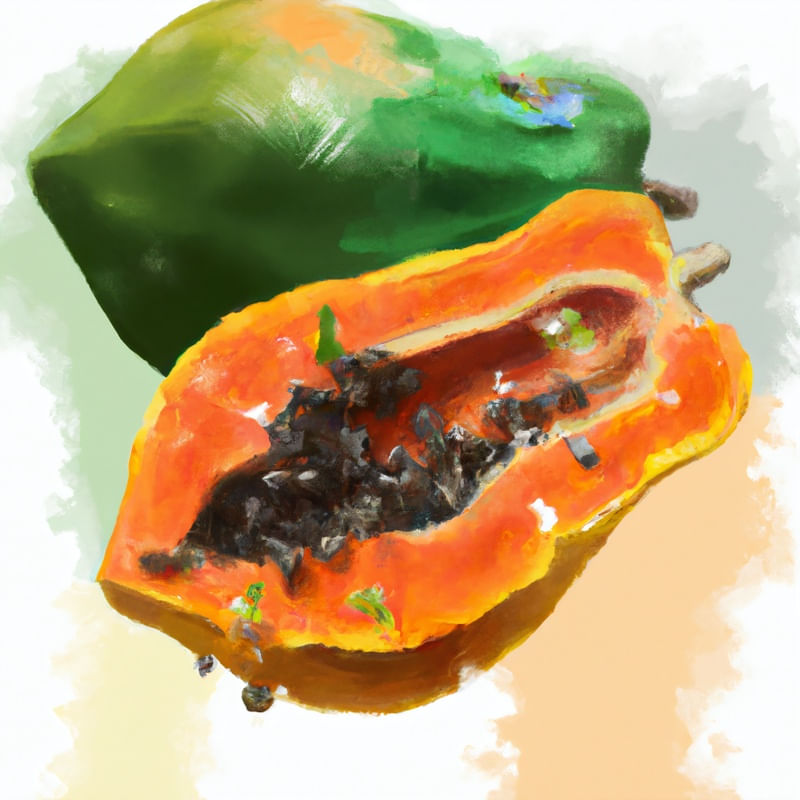MAMÃO AQUARELADO